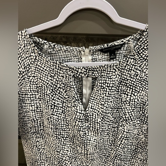 Banana Republic size 4 black and white romper - Picture 4 of 12